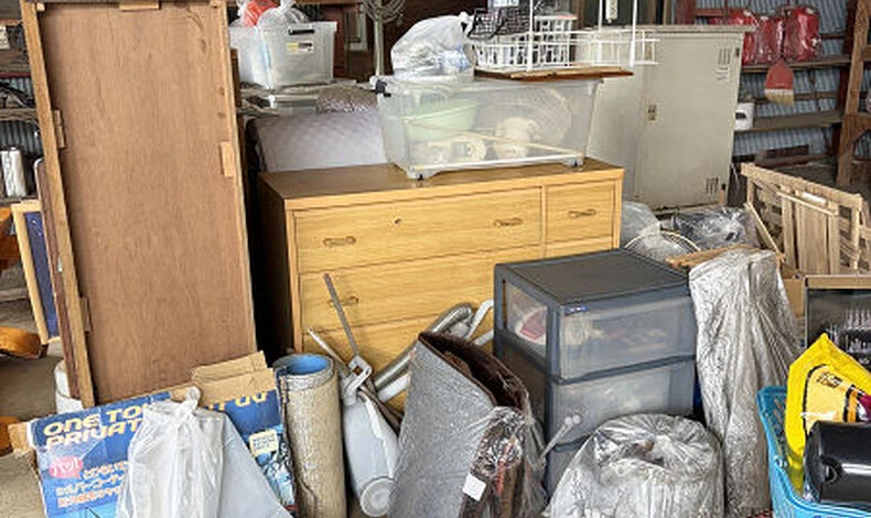 画像5200：古河市下片田に２トントラックパックの不用品回収に行って来ました。